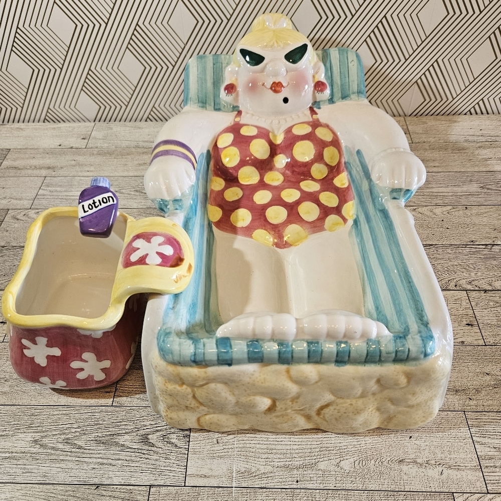 Cardinal Inc. Bathing Beauties Chip And Dip Set Rare Vintage Excellent Condition